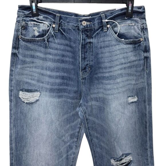 Kancan Ultra High Rise Distressed Bootcut Jeans NWT - Picture 8 of 12